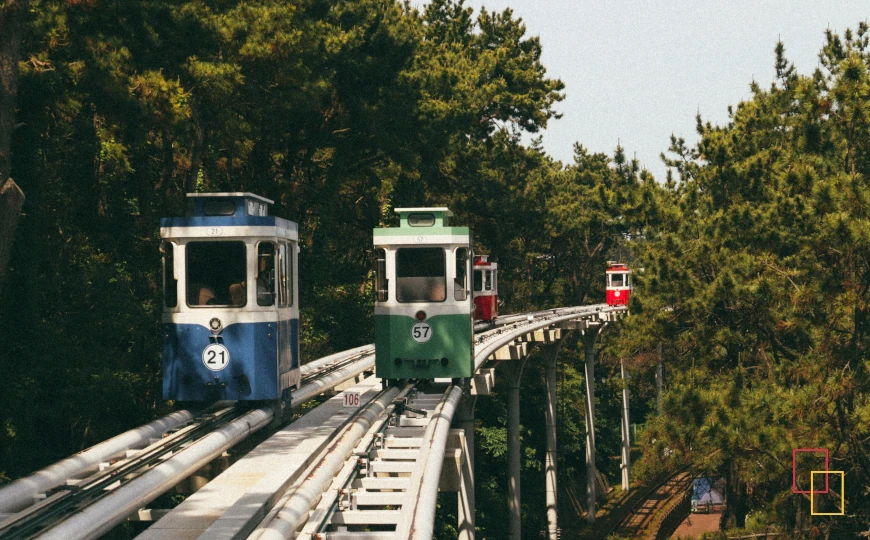 Haeundae Blue Line Park en Busán, recorrido panorámico junto al mar