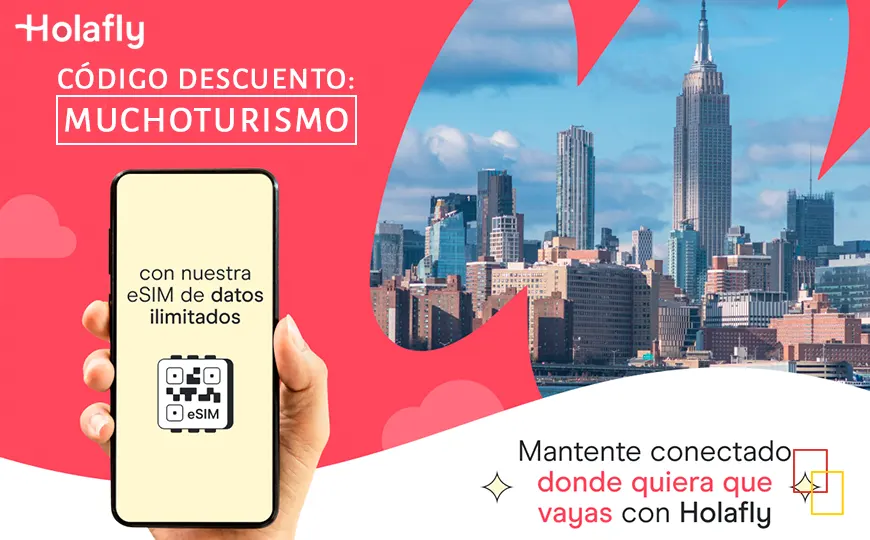 Holafly eSIM: datos ilimitados y descuento con MUCHOTURISMO