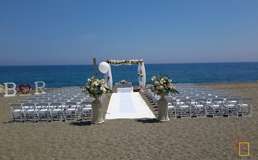 Celebración de eventos junto al mar