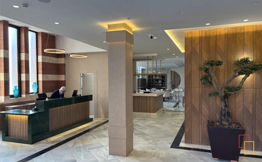 Recepción del Hotel Nova Roma