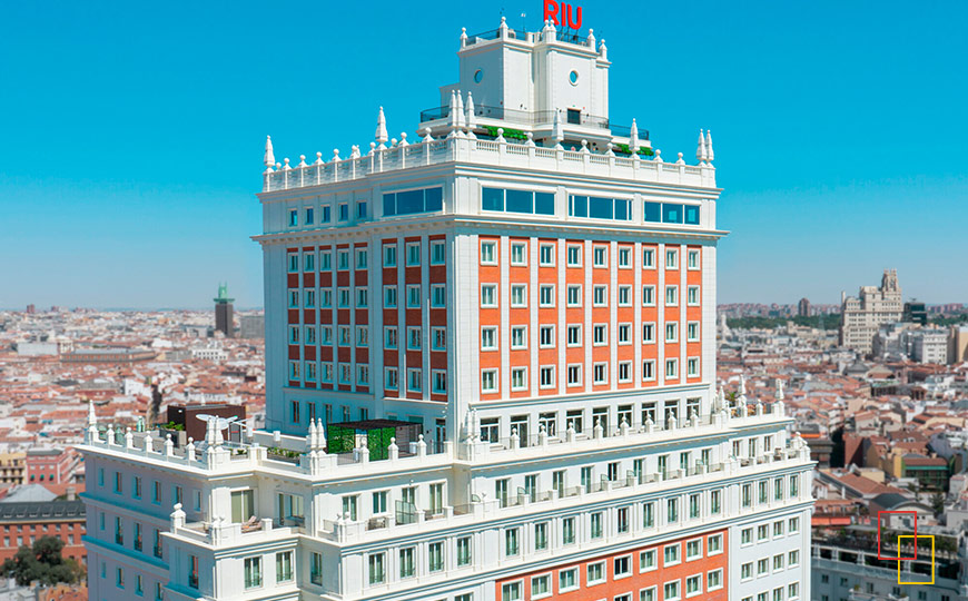 Habitación del hotel Riu Plaza España