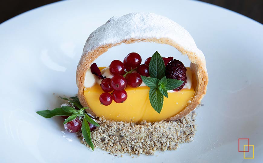 Postre elaborado - Restaurante La Terraza del Montalvo