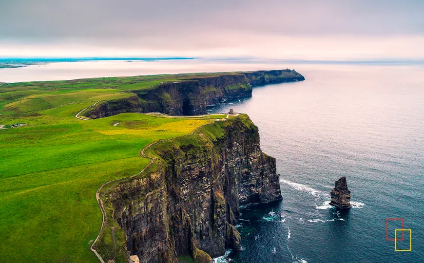Acantilados de Moher en la costa oeste de Irlanda
