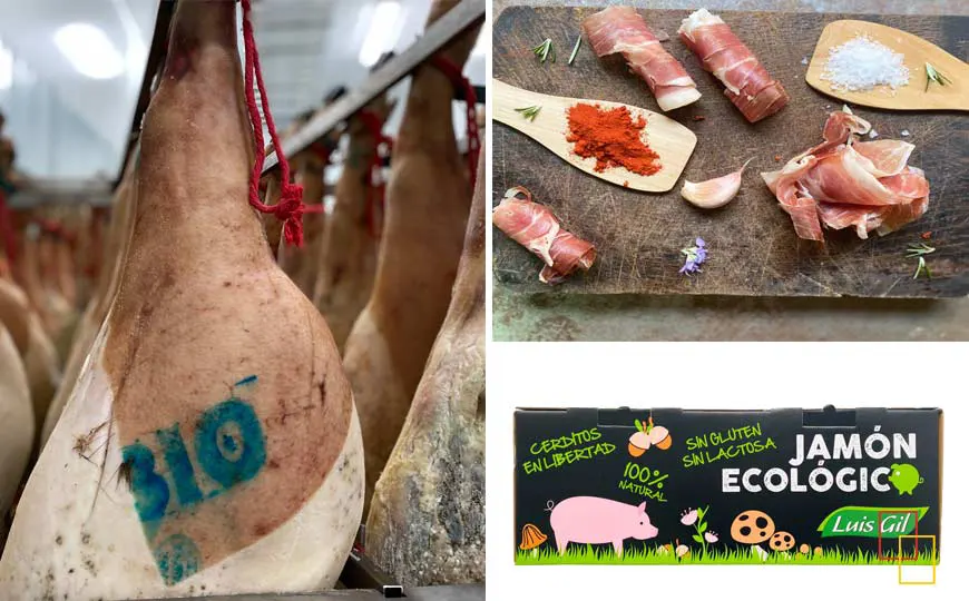 Jamón curado Duroc ecológico