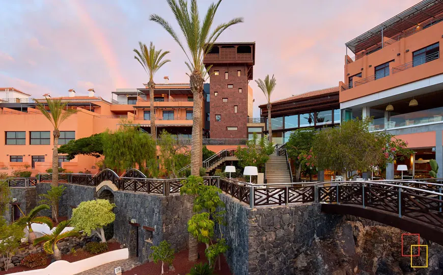 jardines tropicales del hotel