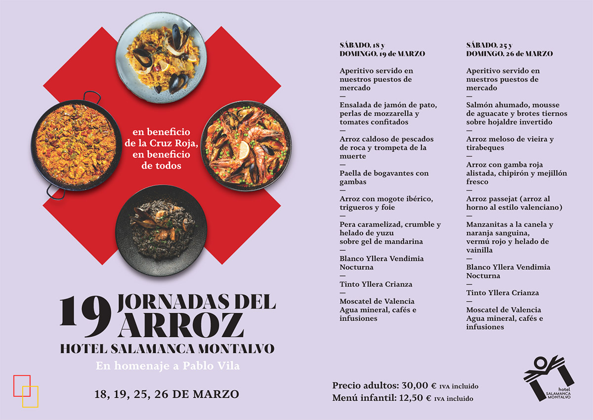 menú Jornadas del Arroz 2023