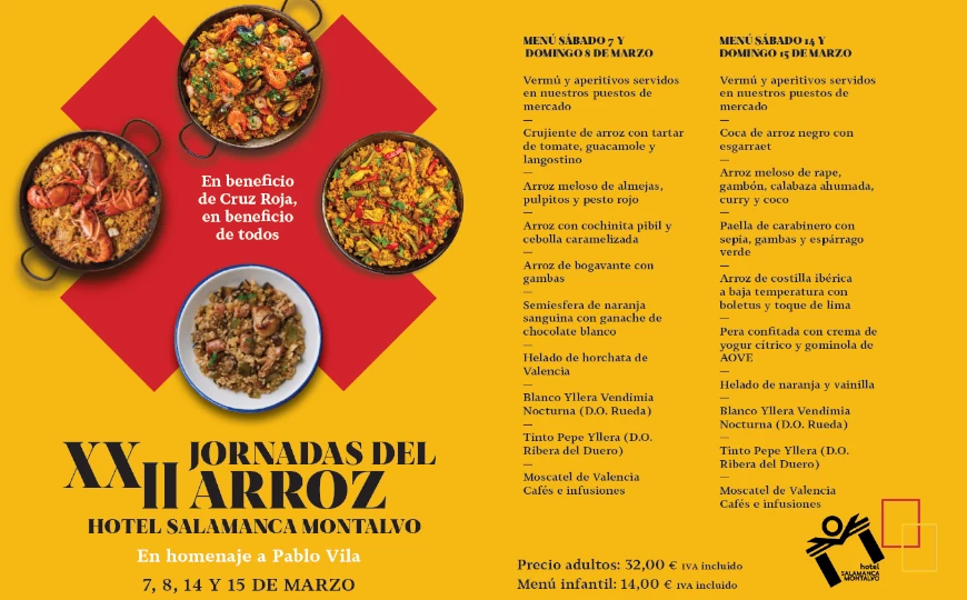 menú Jornadas del Arroz 2026