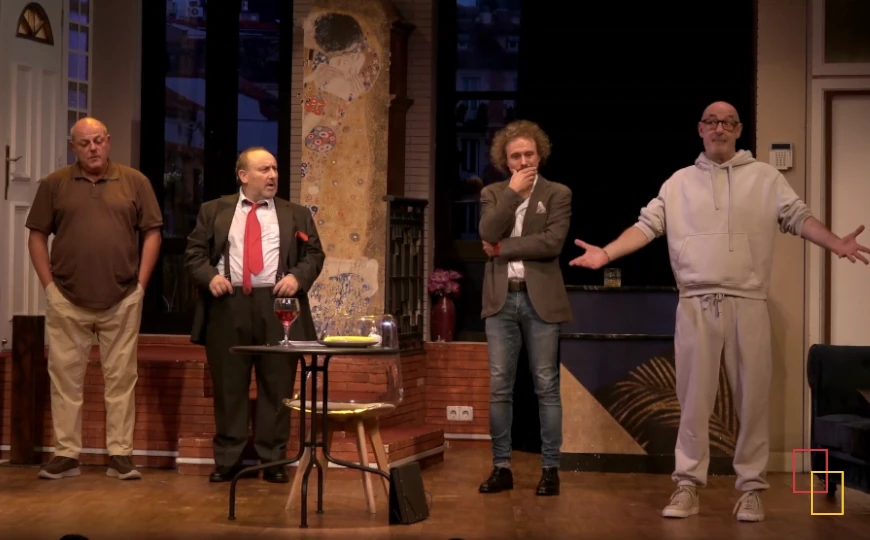 Escena de La Cena de los Idiotas en Madrid