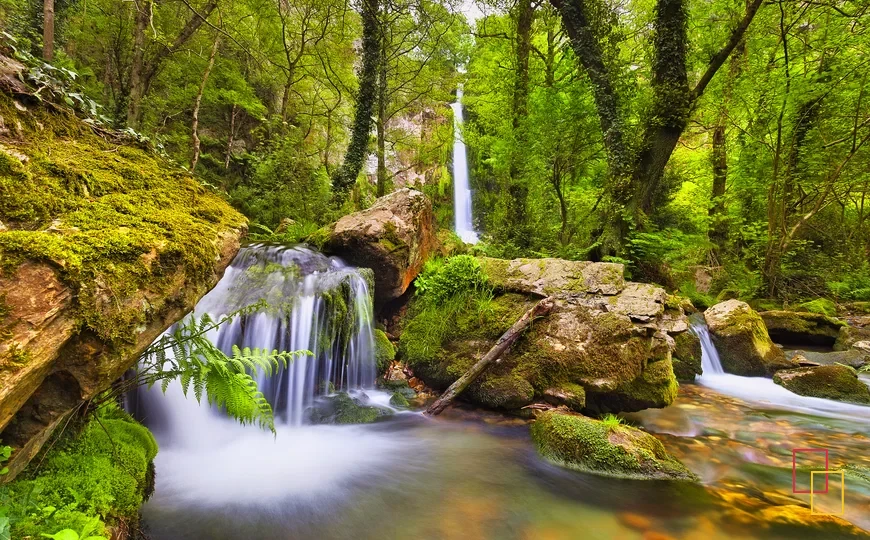 Cascada de La Firbia, en Oneta