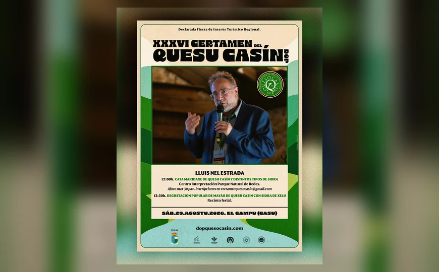 Lluis Nel Estrada participa en la cata del Certamen del Quesu Casín 2026