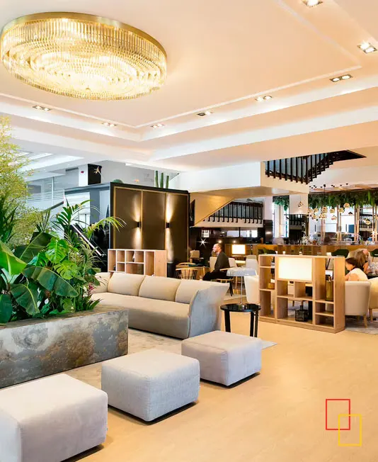 Lobby hotel Meliá Barajas
