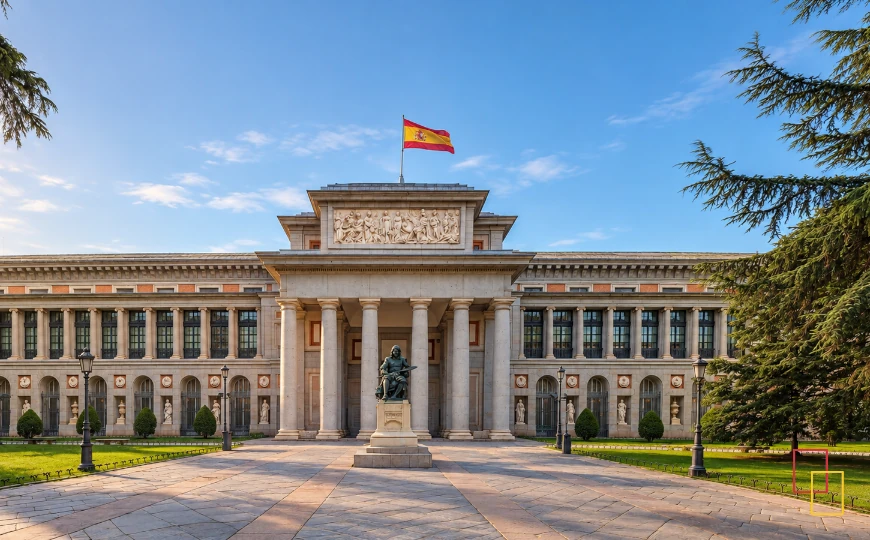 Fachada del Museo del Prado en Madrid