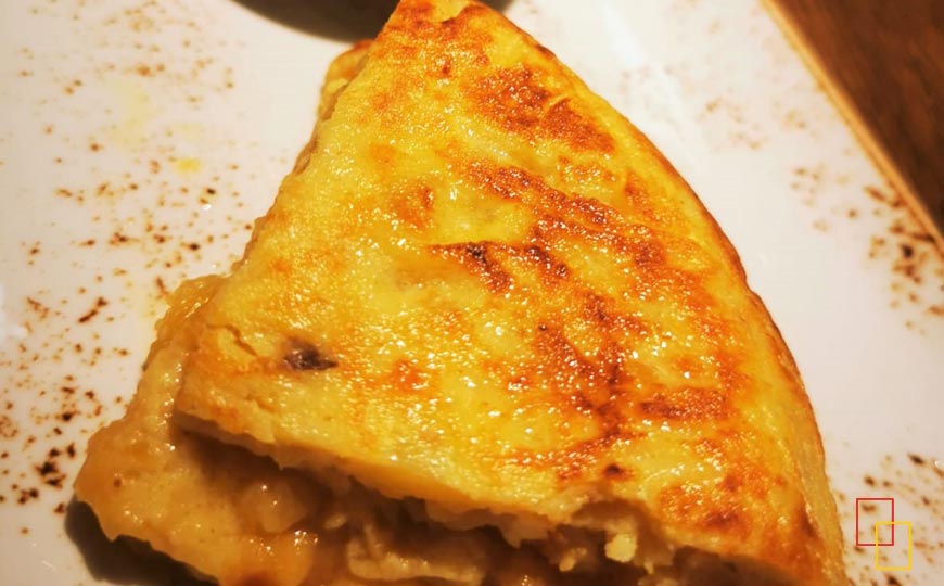 Tortilla de patata - menú de tapas Marca España