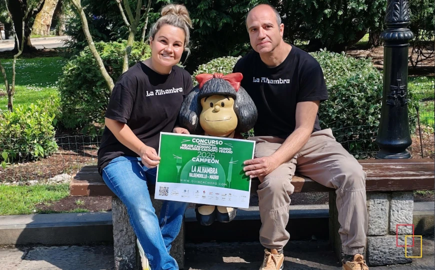 Mesón La Alhambra con diploma de campeón del mundo de cachopo vegano 2026