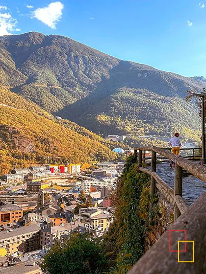 Andorra la Vella entre montañas