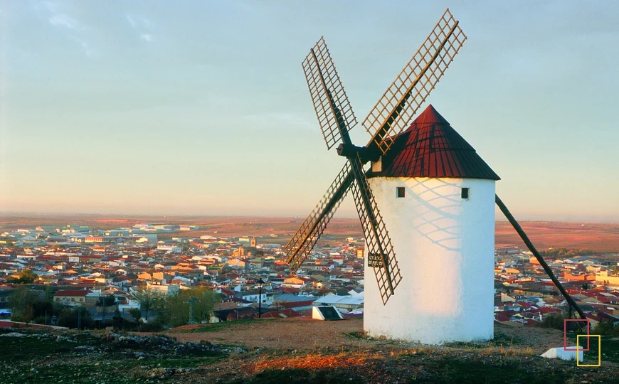 Molinos de viento en Mota del Cuervo
