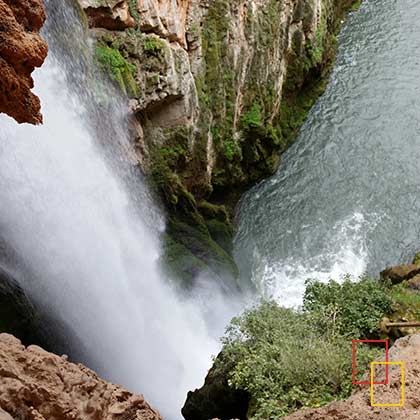 Cascadas en el Parque de Monasterio de Piedra