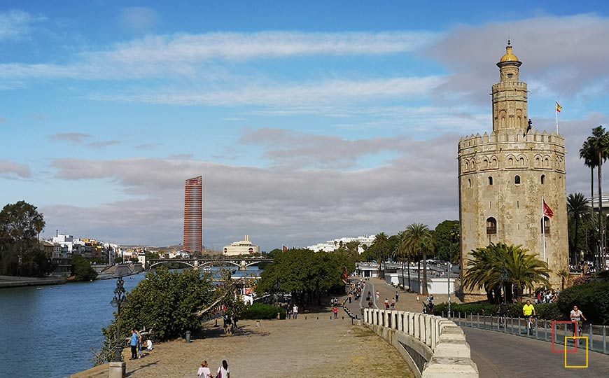 Vistas del río Guadalquivir a su paso por Sevilla