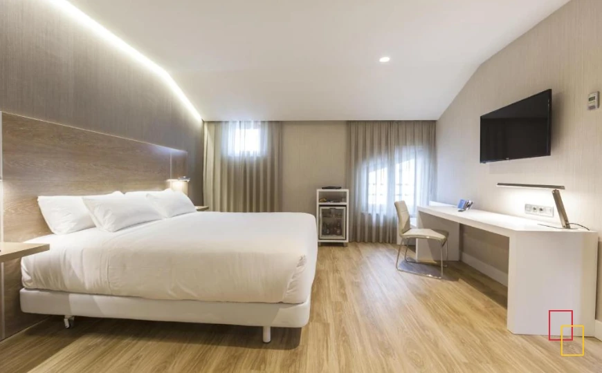 Habitación moderna del hotel NH Oviedo Principado