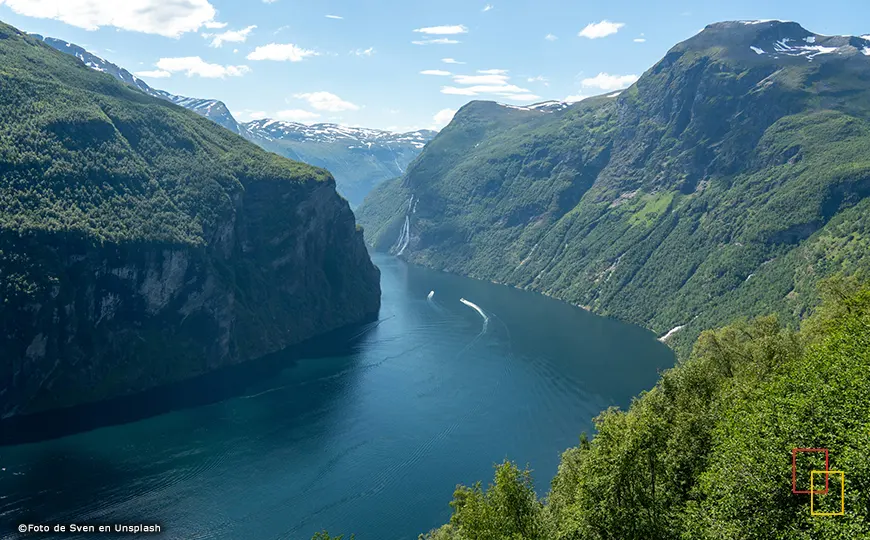Fiordo de Geiranger en verano
