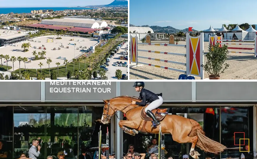 Centro Ecuestre Oliva Nova durante las pruebas de salto MET