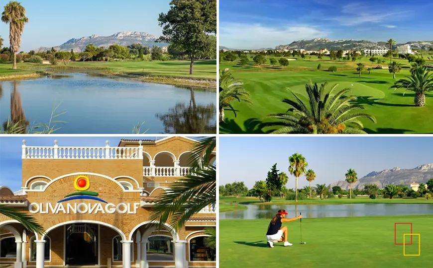 Campo de golf de Oliva Nova, 18 hoyos diseñado por Severiano Ballesteros