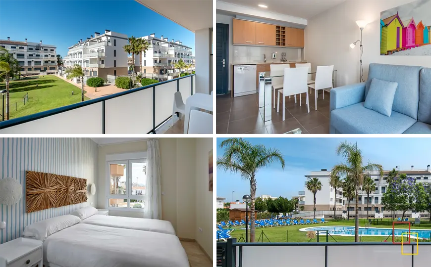 Residencial Las Dunas en Oliva Nova, apartamentos y adosados con servicios