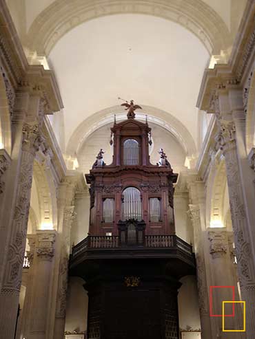 órgano barroco de la iglesia del Divino Salvador
