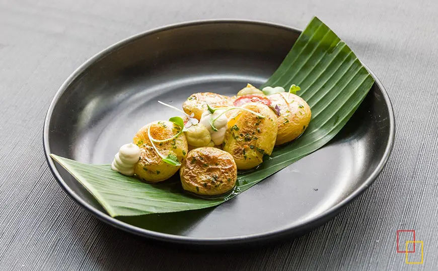 Plato de Umániko: Patata aplastada