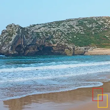 playa de Cuevas del Mar en Nueva de Llanes, Llanes, Asturias