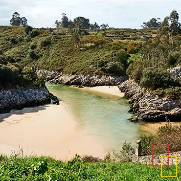 playa de Guadamía, en Llames de Pría, Llanes, Asturias