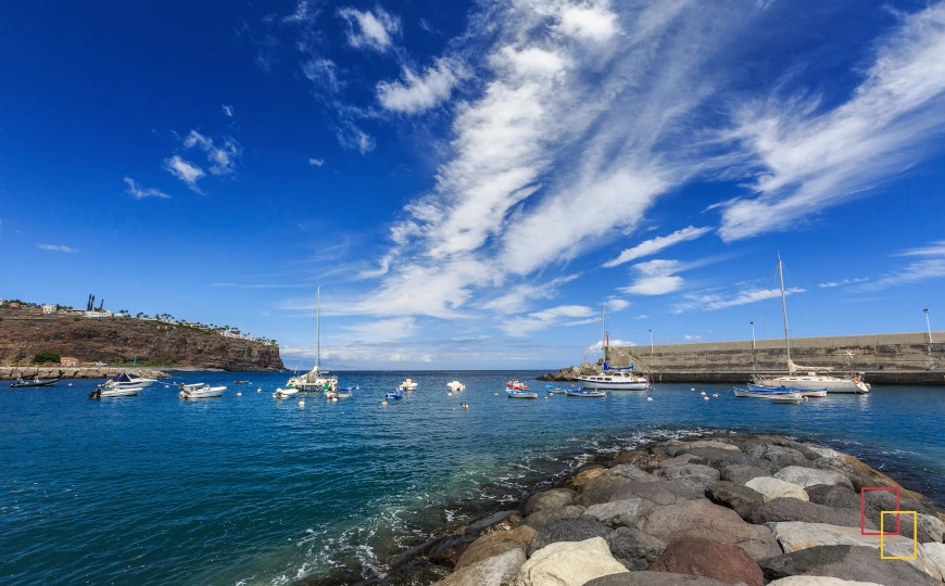 Playa volcánica en La Gomera
