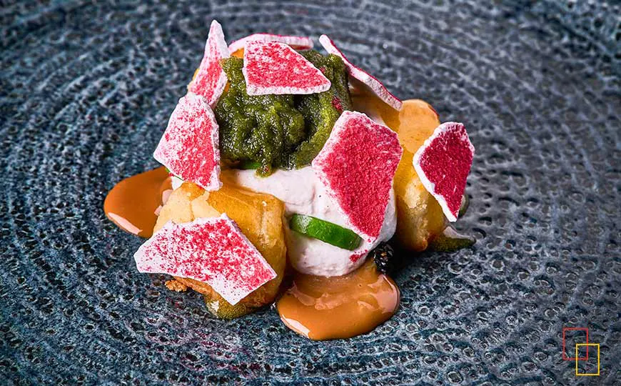 postre menú Omakase