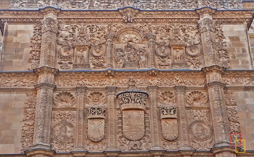 Fachada plateresca de la Universidad de Salamanca