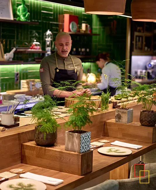 Interior del Restaurante El Invernadero, Madrid
