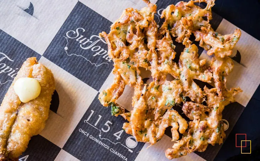 Tortillitas de camarones del Restaurante Surtopía