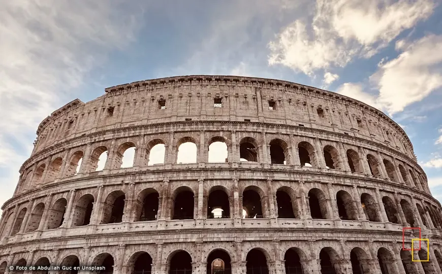 Coliseo de Roma al atardecer