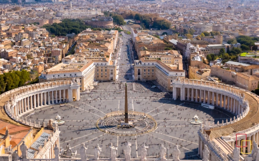 Visita cultural de estudiantes al entorno del Vaticano en Roma