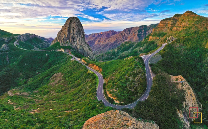 Roque de Agando en La Gomera