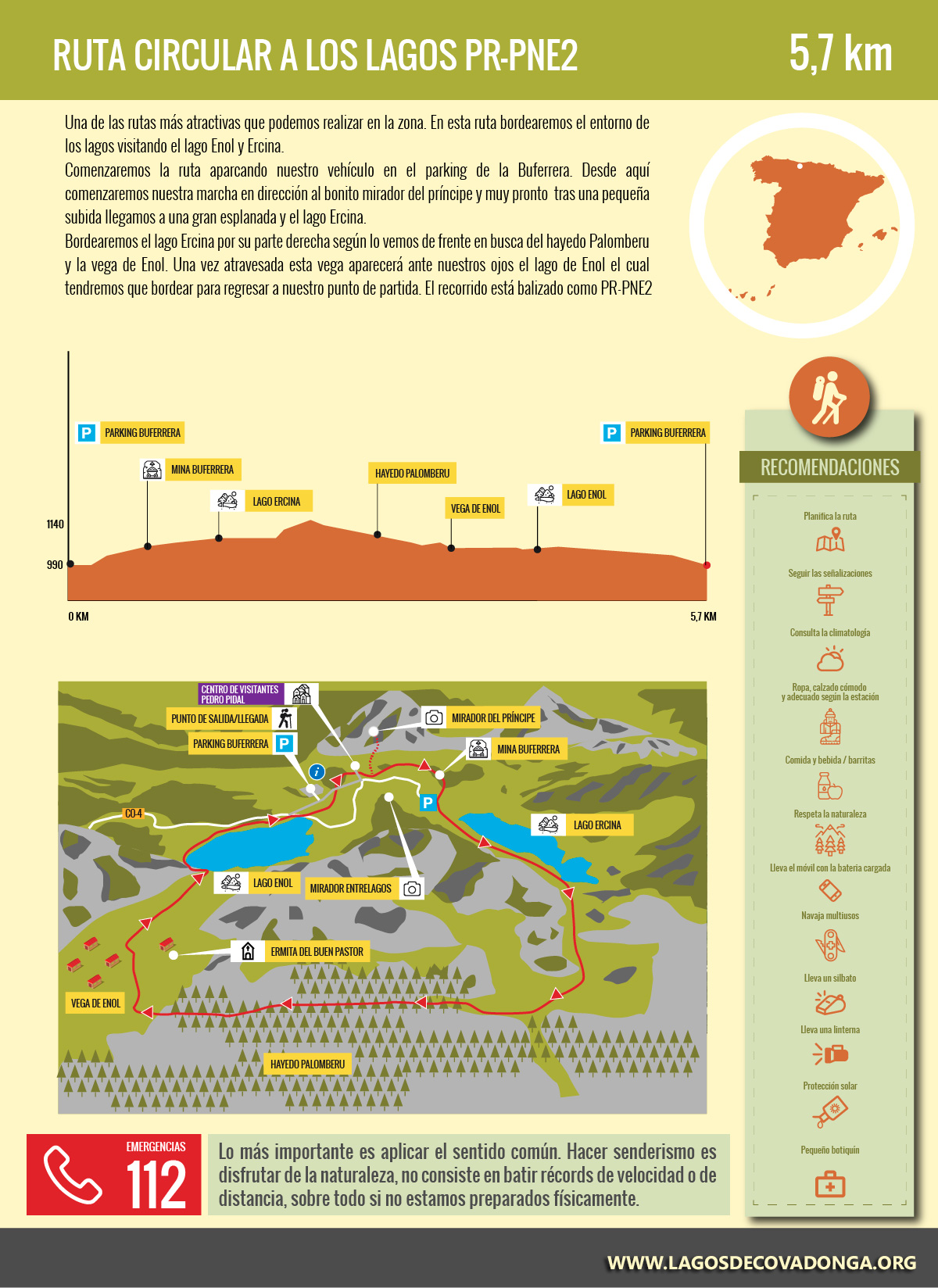 Ruta Circular a los Lagos PR-PNE2 - 5,7 km