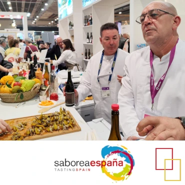 El stand de Saborea España en Madrid Fusión 2026: más de 100 actividades, 17 destinos y visitas institucionales