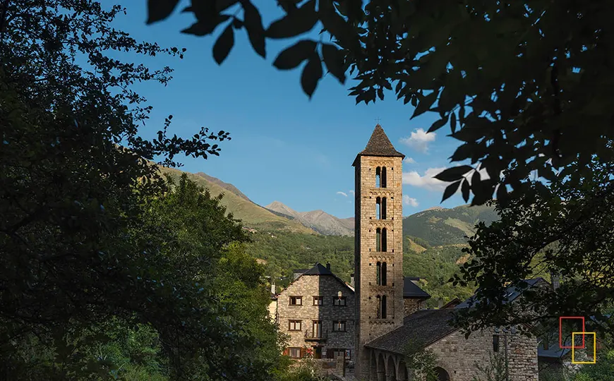 Campanario de Santa Eulàlia d’Erill la Vall