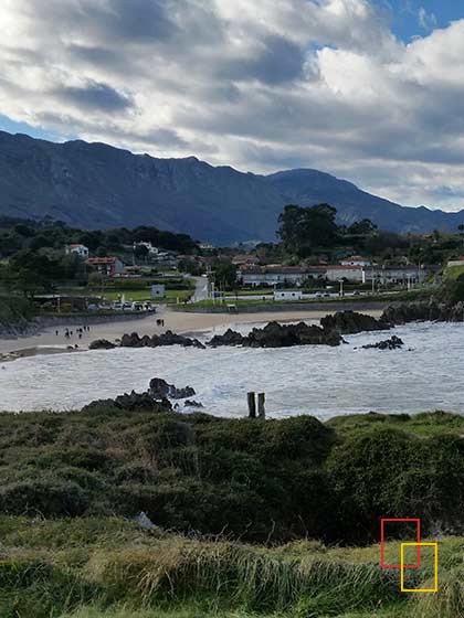 Vistas a la playa de Toró y Sierra del Cuera