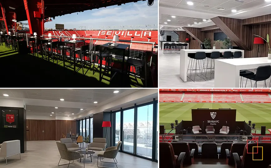 Eventos corporativos en el Estadio Ramón Sánchez-Pizjuán del Sevilla FC: salas VIP, palcos y espacios para presentaciones y cócteles