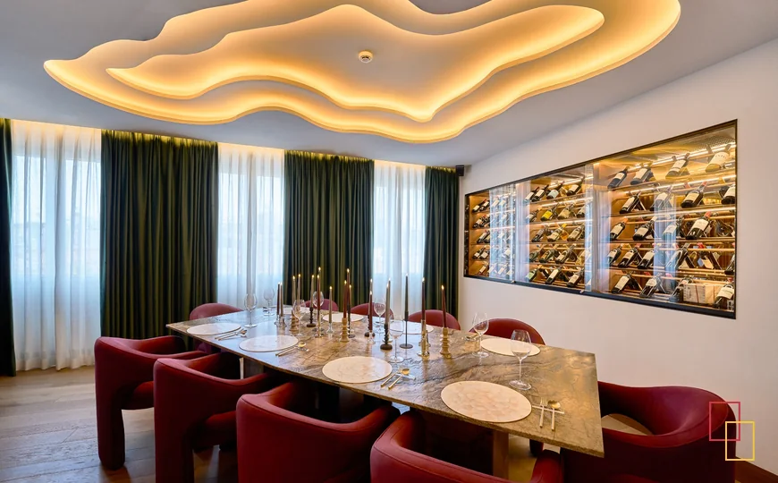 Mesa gastronómica de SEXTO Atelier en Madrid