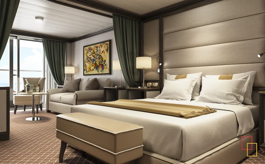 Suite con veranda en un crucero Silversea