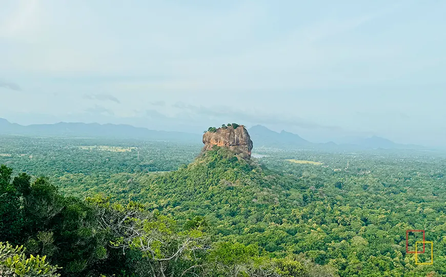 Vista de la Roca de Sigiriya, icono de Sri Lanka