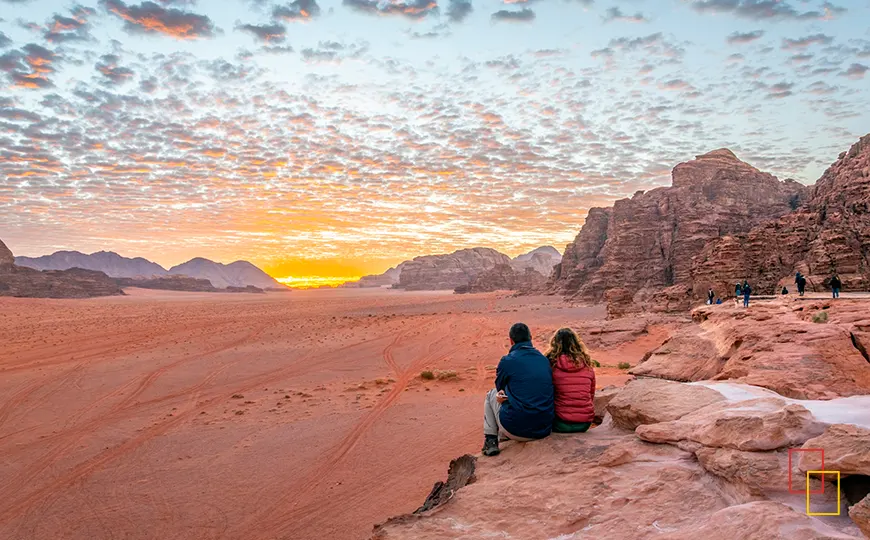 Atardecer en Wadi Rum