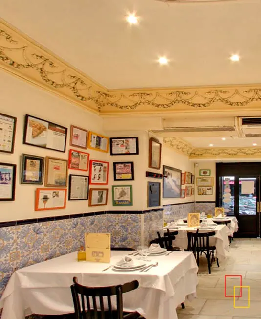 Salón ambientado en la típica taberna madrileña