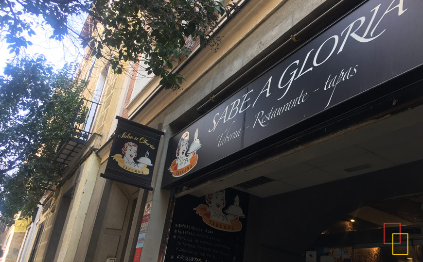 Fachada Taberna Sabe a Gloria - c/ Huertas, 53, Madrid